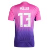 Officiële Voetbalshirt Duitsland Muller 13 Uit EK 2024 - Heren